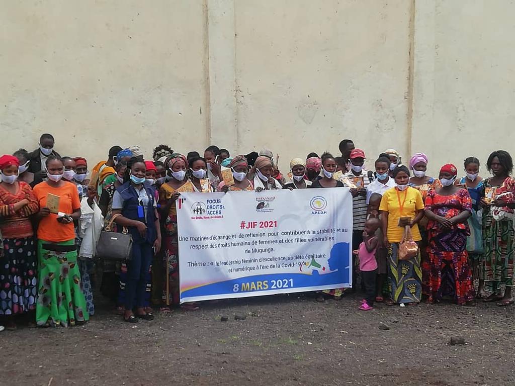 Une matinée d'échange et de réflexion pour  la stabilité et au respect des droits humains des femmes et des filles et des filles vulnérables de mugunga/NORD KIVU